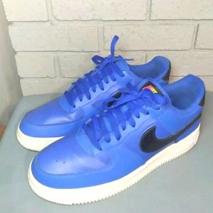 Nike Air Force 1 Racer Blue with Removable Swoosh Mens Size 11